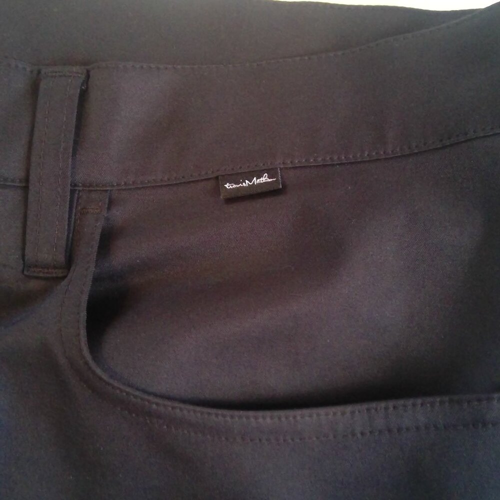 Travis Mathew Mens Pants Black Stretch Performance Golf Casual Size 36 - Picture 2 of 5